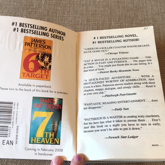 3/$10 Cat & Mouse by James Patterson - Picture 3 of 9